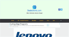 Desktop Screenshot of dealectronic.com